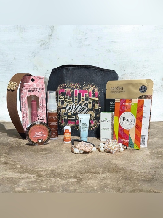 Handbags - 12 Piece Beauty Bundle! Faith Cosmetic Bag with 11 Beauty Pieces. NIP/NWOT/NIB